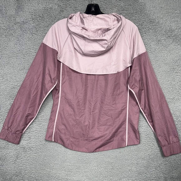 Nike Windrunner Jacket Women's Size S Pink / Mauve Hooded Full Zip Windbreaker - Picture 3 of 10